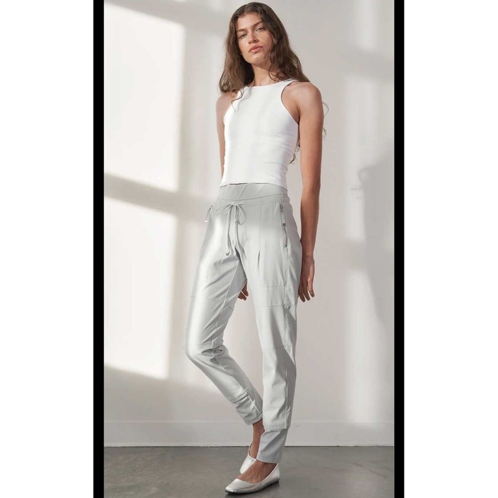Raffaello Rossi Women's Candy Pants Joggers US 4 Barolo White MSRP $275